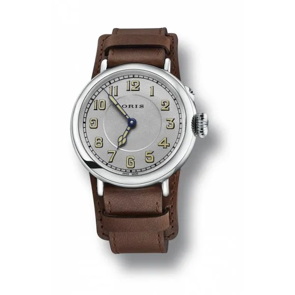 Oris Big Crown 1917 Limited Edition Leather strap and silver dial